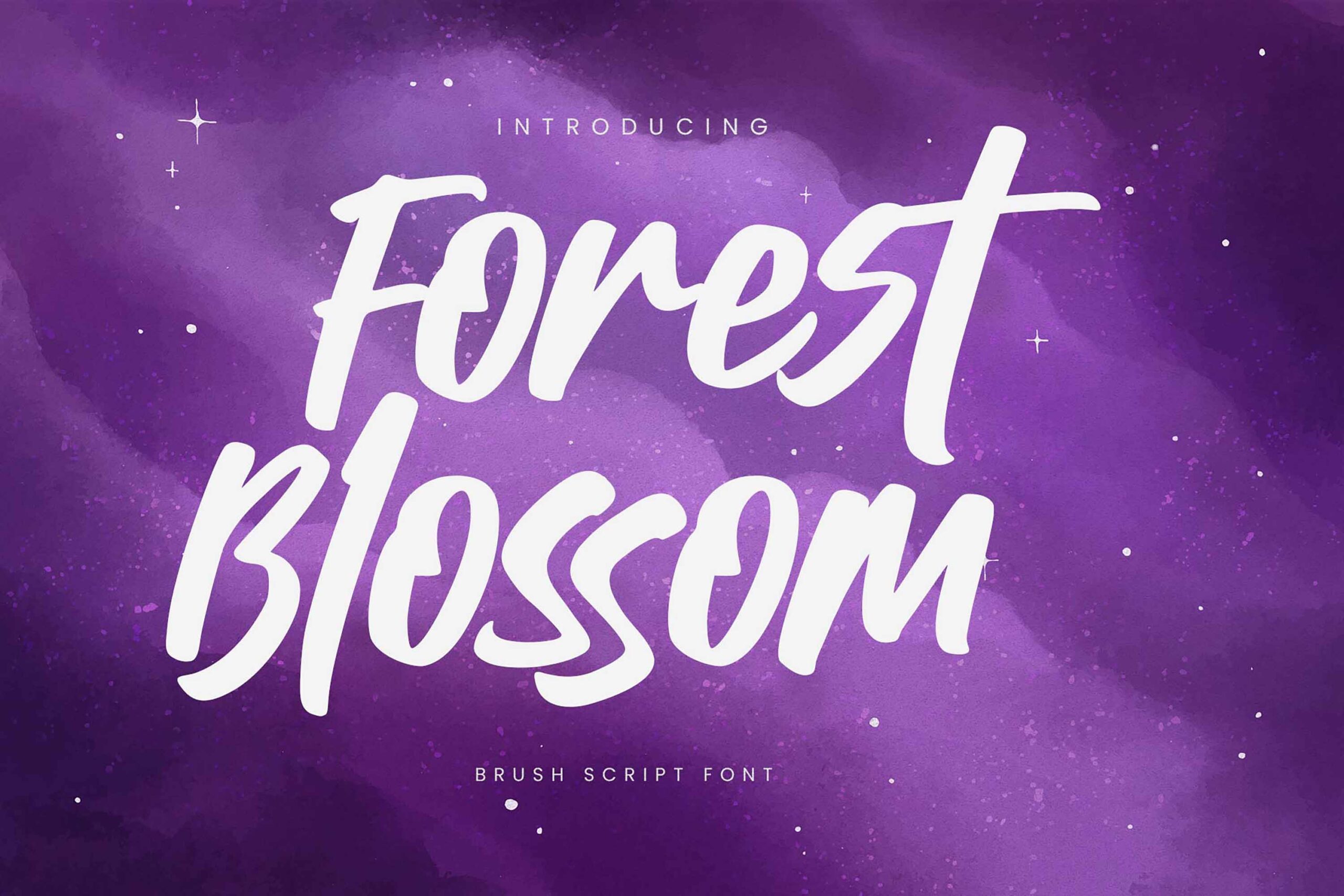 Forest Blossom – Brush Script Font